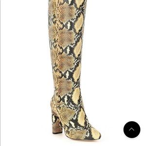 Antonio Melani Snakeskin Knee High Boots